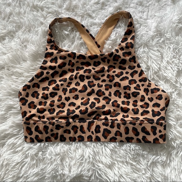 Fabletics Ella Leopard High Impact Sports Bra - Picture 3 of 10